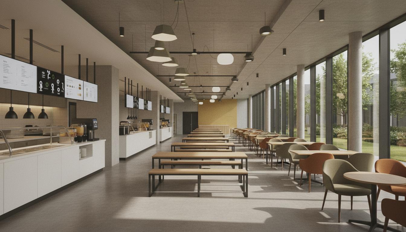 Modern canteen interior
